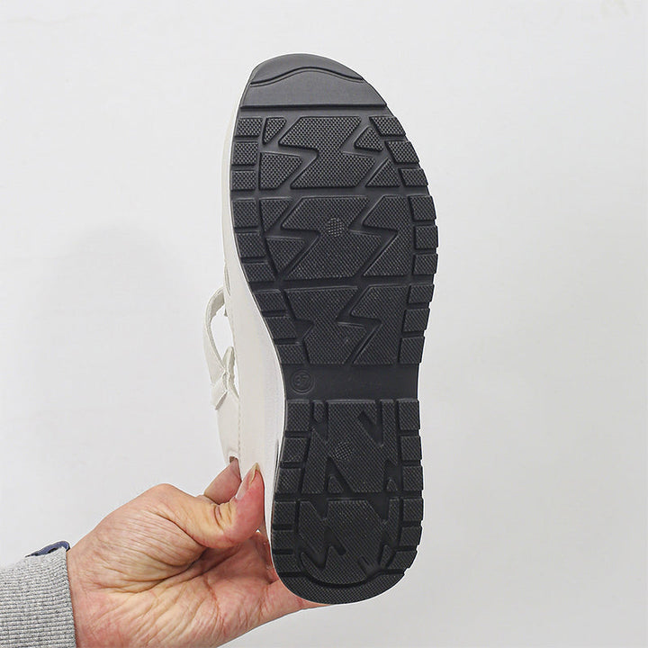 Orthopedic velcro sandals with closed toes