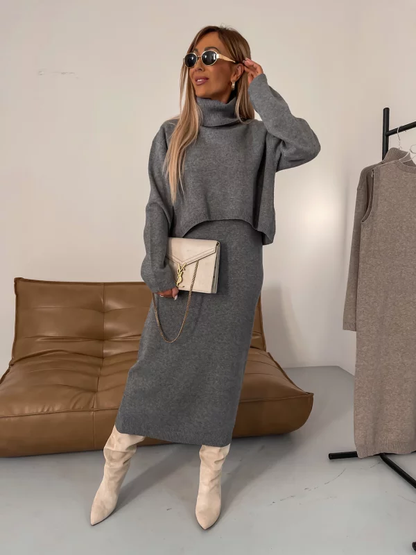 Women's Cozy Knit Set for Fall and Winter