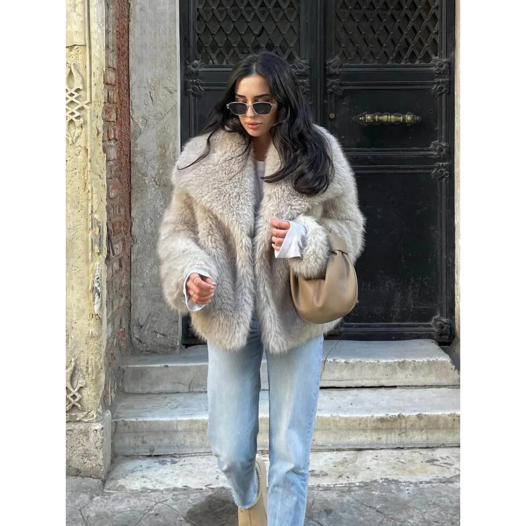 Plush Crop Coat