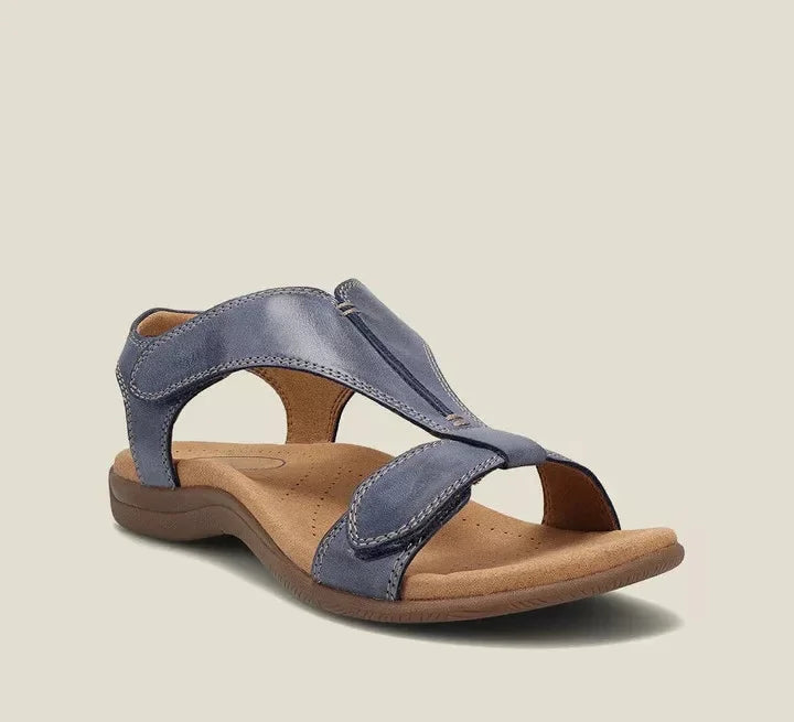 Orthopedic wedge sandals with arch support
