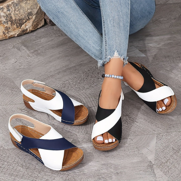 Comfortable orthopedic sloping sandals