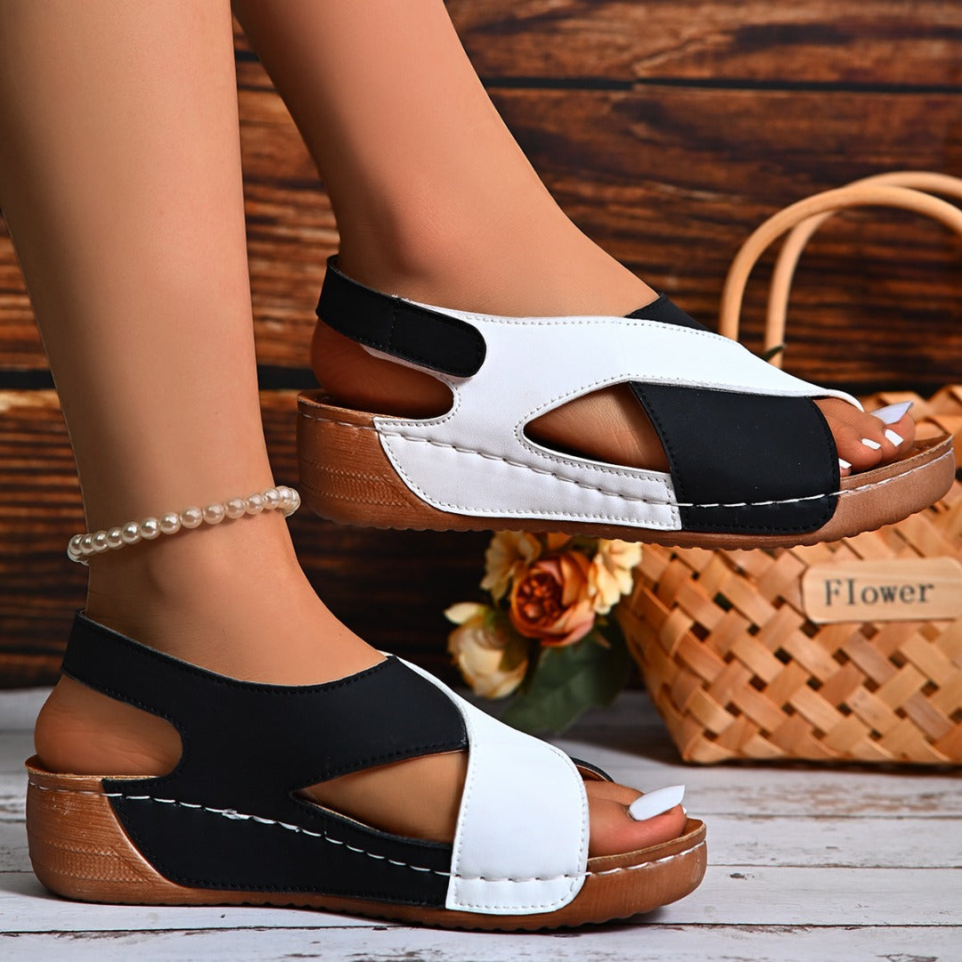 Comfortable orthopedic sloping sandals