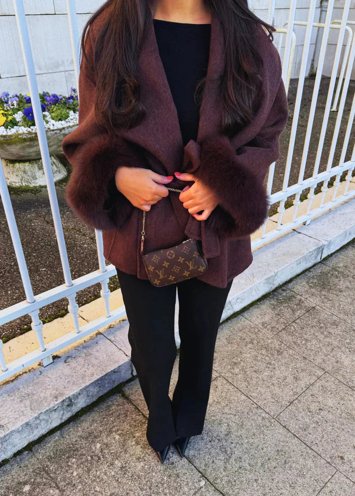 Elegant Belted Wool Coat