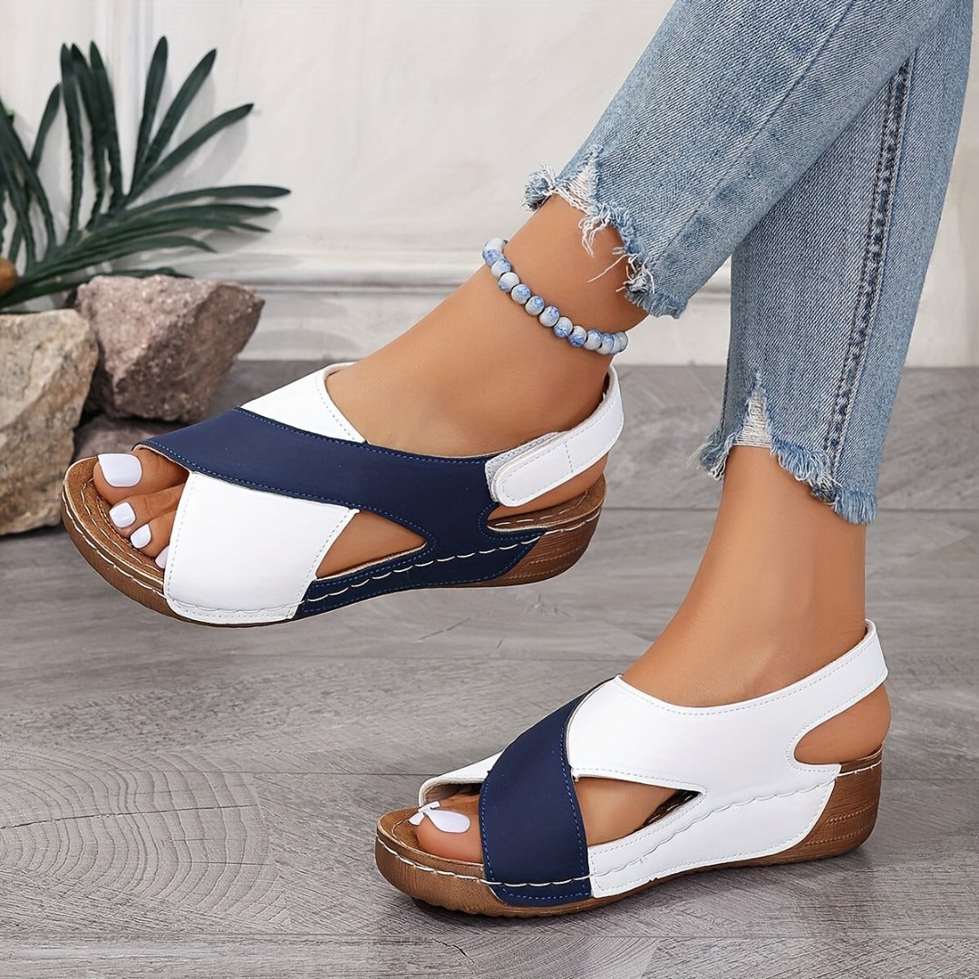 Comfortable orthopedic sloping sandals