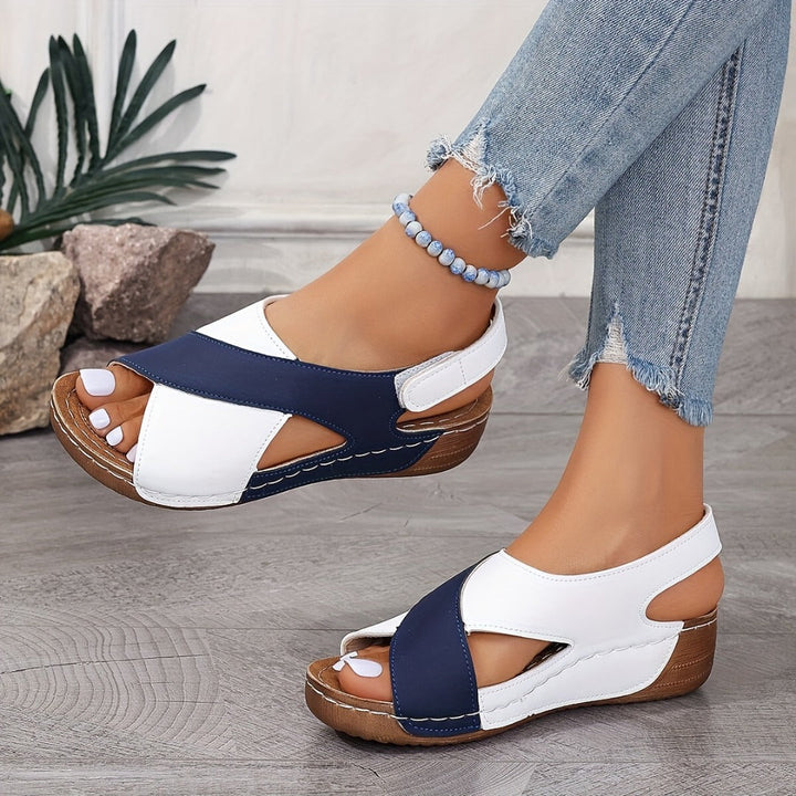 Comfortable orthopedic sloping sandals