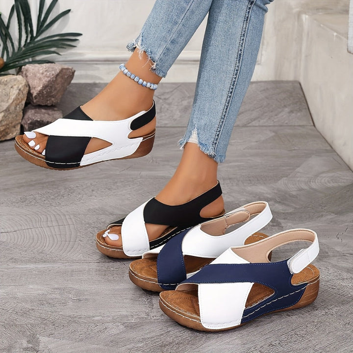 Comfortable orthopedic sloping sandals